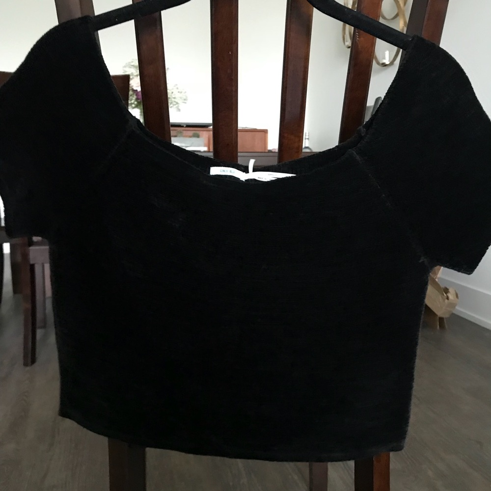 Black Off Shoulder Top